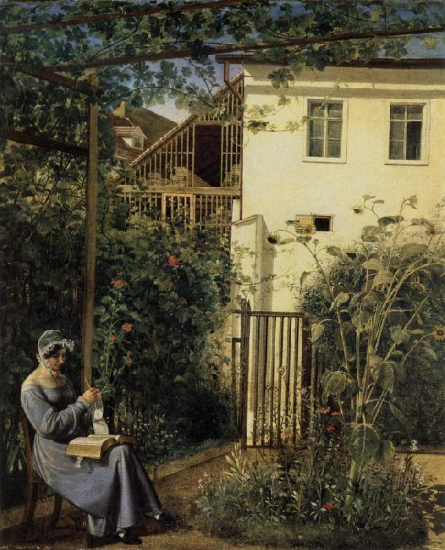 Erasmus Ritter von Engert A Garden in Vienna France oil painting art